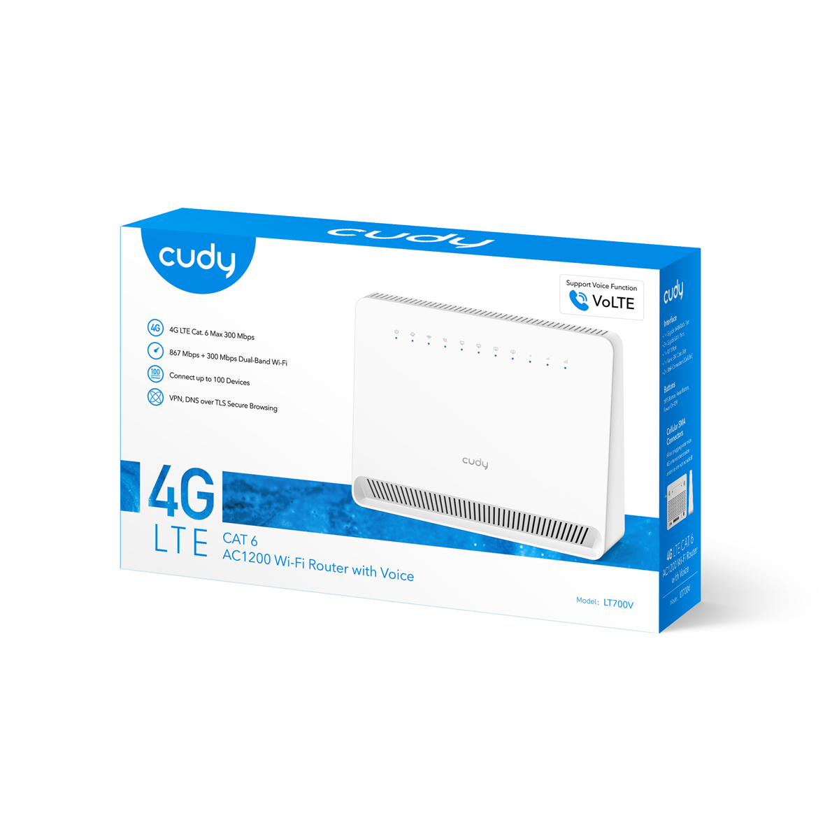 Cudy LT700V wireless router Gigabit Ethernet Dual-band (2.4 GHz – image 5