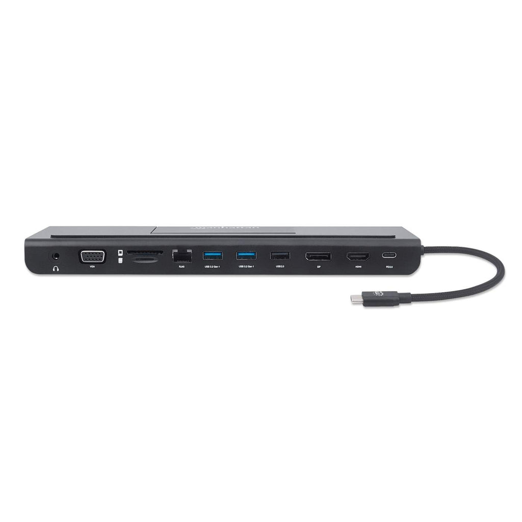 Manhattan USB-C Dock/Hub with Card Reader and MST, Ports (x9): Audio – image 3