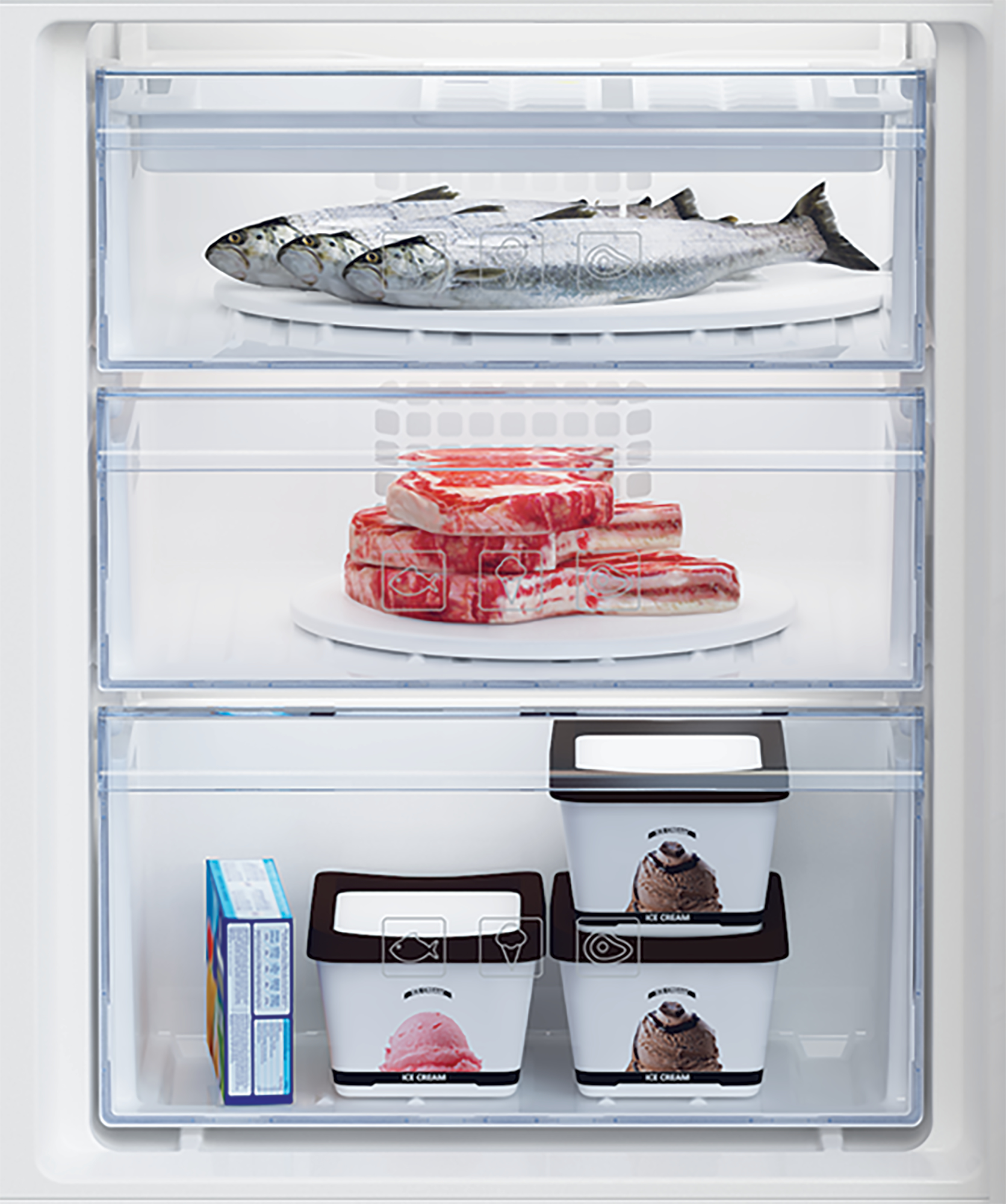 Beko BCSA285K4SN fridge-freezer Built-in – image 4