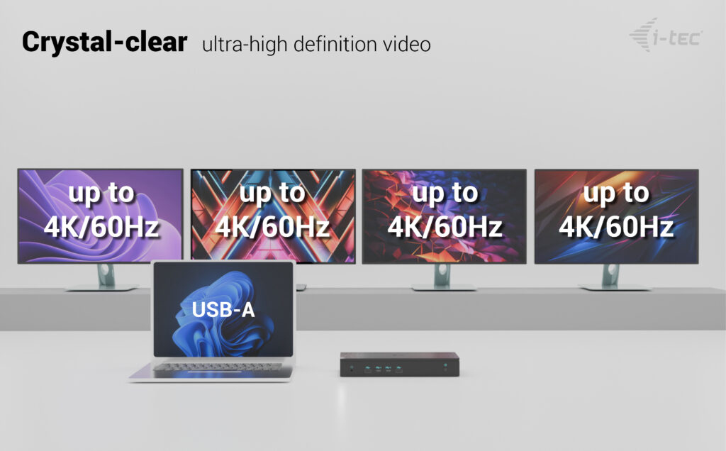 i-tec Universal 5x 4K/60Hz Display Docking Station + Power Delivery 100W – image 9