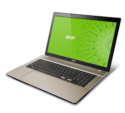 Acer Aspire 772G-747a121TBDWamm Intel® Core™ i7 i7-4702MQ Laptop 43.9 cm (17.3") Full HD 12 GB DDR3-SDRAM 1 TB HDD Windows 8 Champagne – image 1
