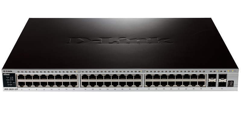 D-Link DGS-3620-52P network switch Managed L3 Gigabit Ethernet (10/100/1000) Power over Ethernet (PoE) Black – image 2