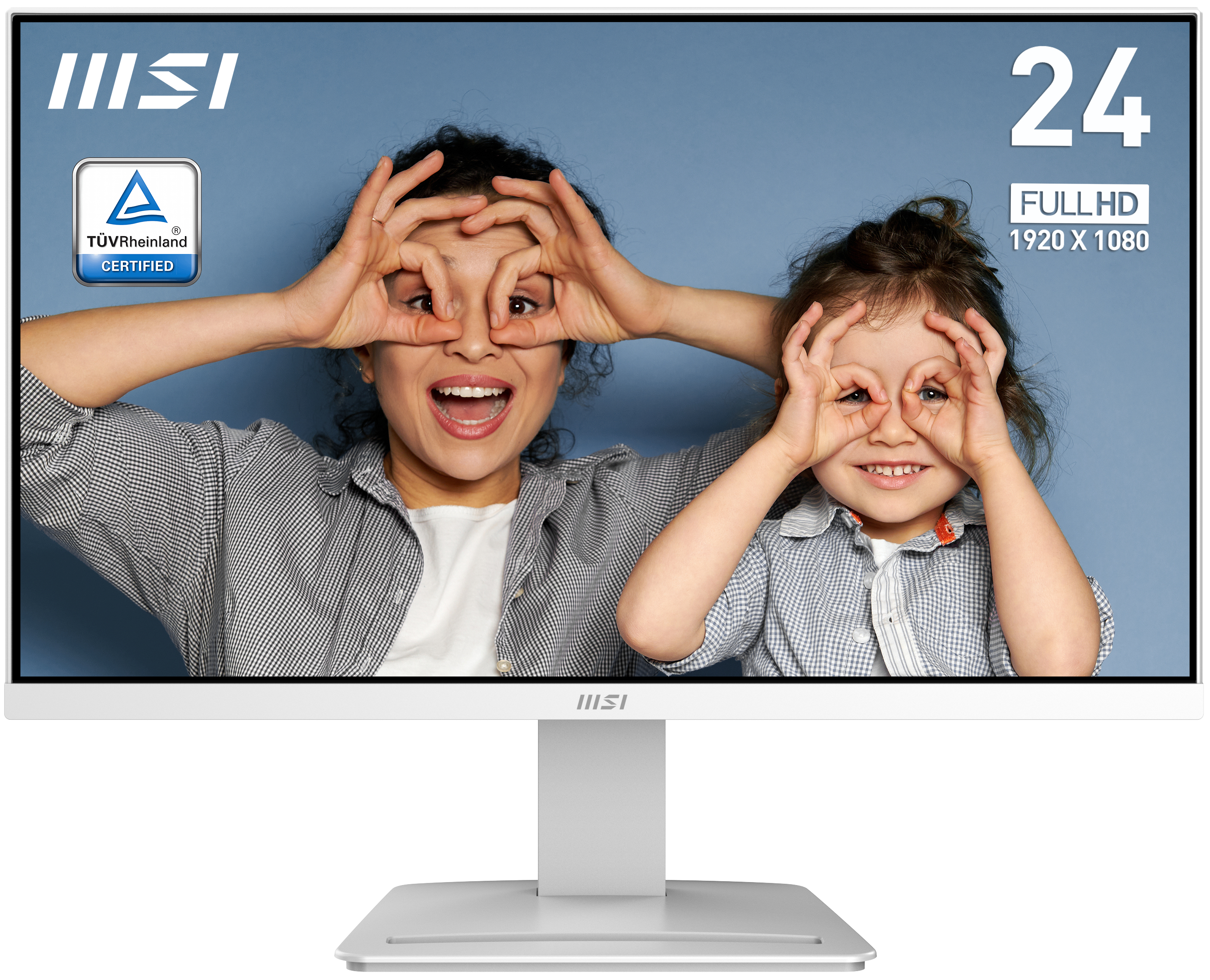 MSI PRO MP2412W - LED monitor - 24" (23.8" viewable) - 1920 x 1080 Full HD (1080p) @ 100 Hz - VA - 250 cd/m� - 3000:1 - 1 ms - HDMI, DisplayPort