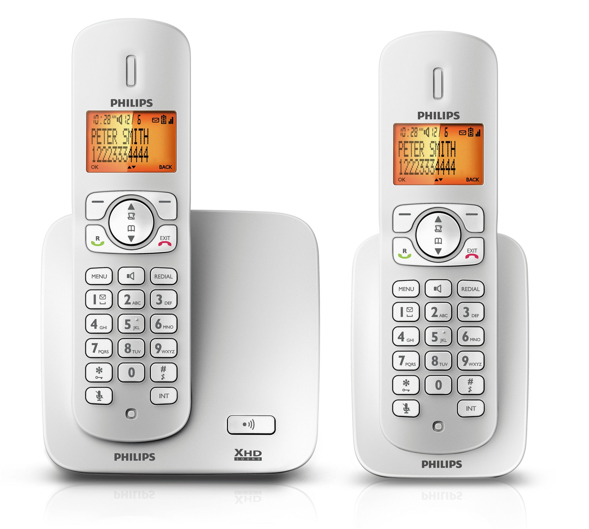 Philips Perfect sound CD2702S/22 telephone DECT telephone Caller ID White