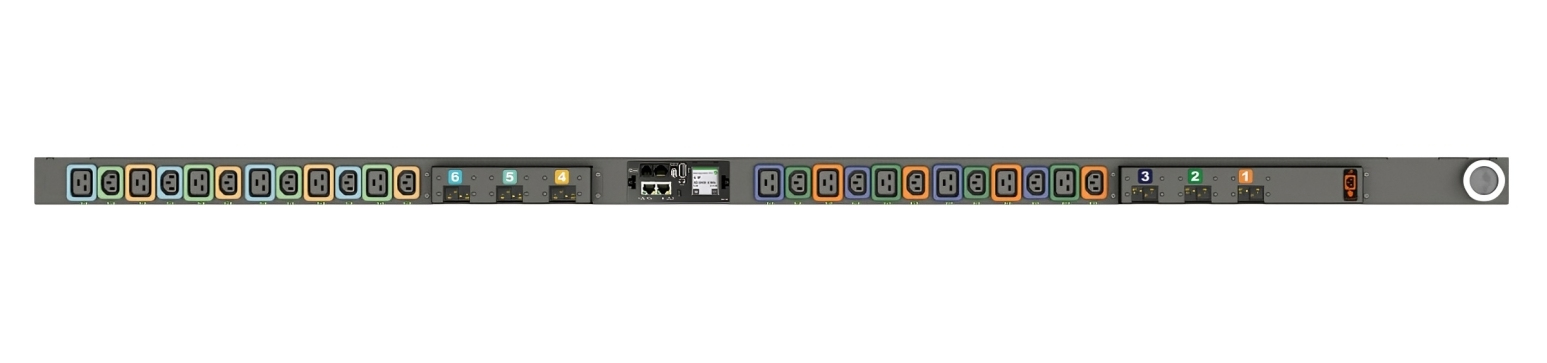 Vertiv Geist MNR5MGW1-24PBB8-5CS15A0A10-S-A power distribution unit (PDU) 24 AC outlet(s) 0U Black
