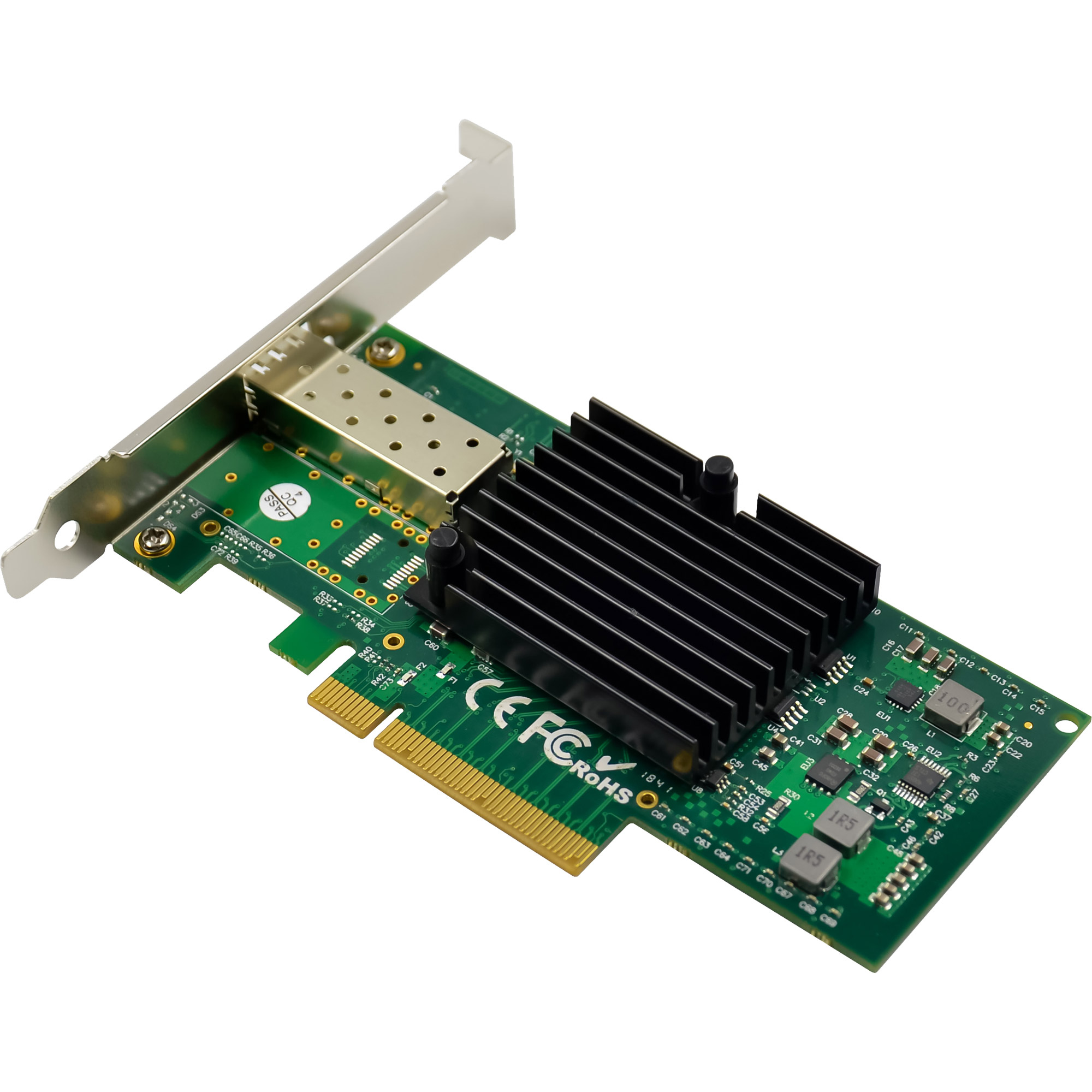 InLine 10 Gigabit network card, 1x SFP+, PCIe x8, incl. low profile bracket – image 2