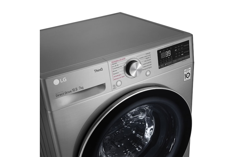 LG F4DV7010S2S washer dryer Freestanding Front-load Stainless steel – image 5