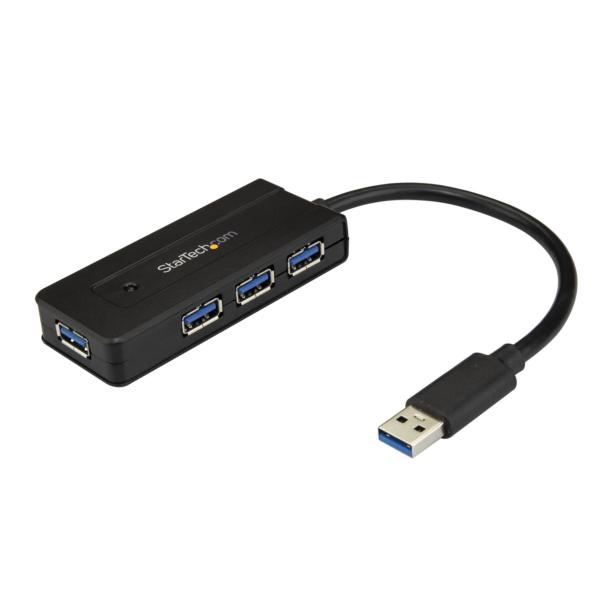 StarTech.com 4 Port USB 3.0 Hub (SuperSpeed 5Gbps) with Fast Charge – Portable USB 3.2 Gen1 Type-A Laptop/Desktop Hub - USB Bus Power or Self Powered for High P