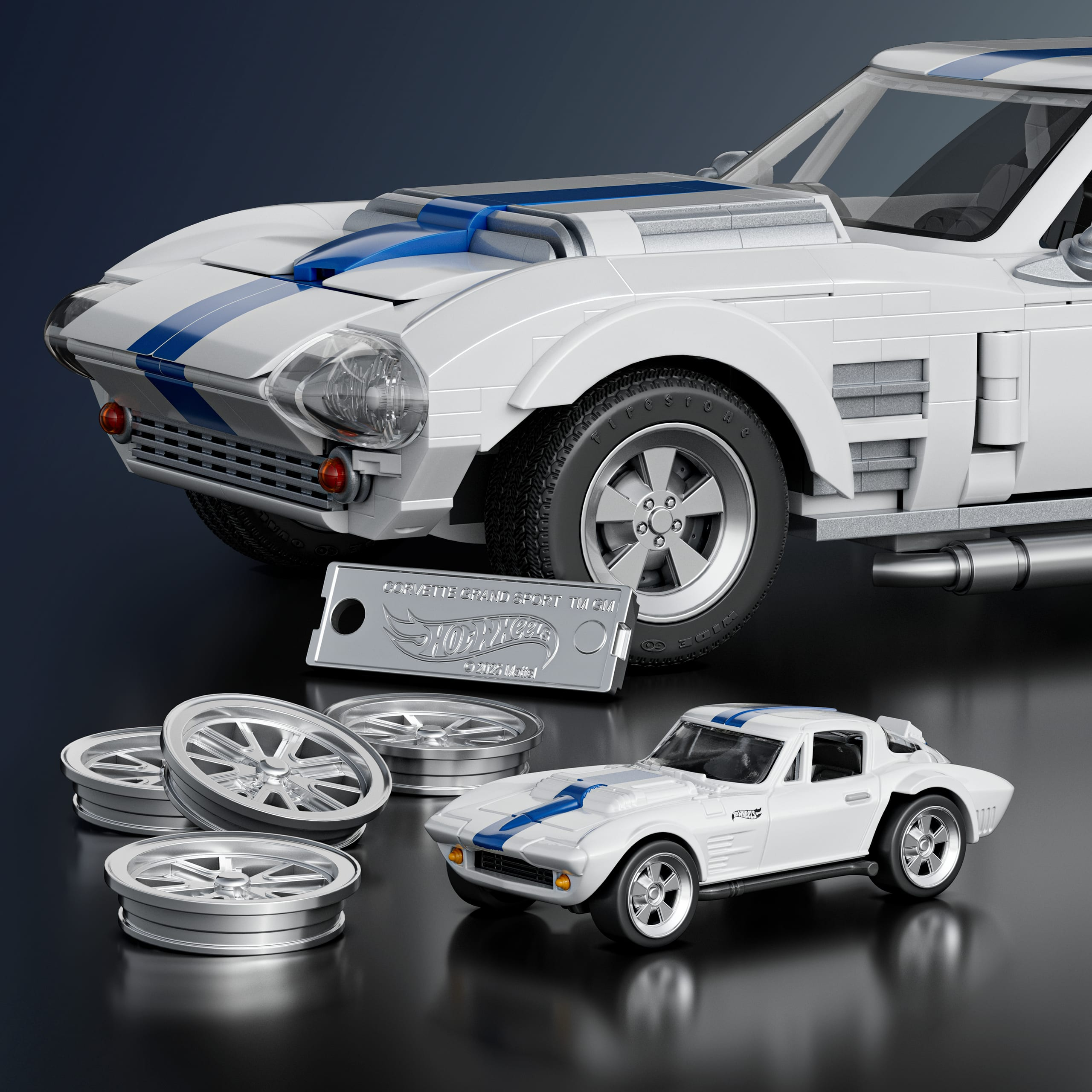 Mattel Brick Shop Hot Wheels Corvette Grand Sport