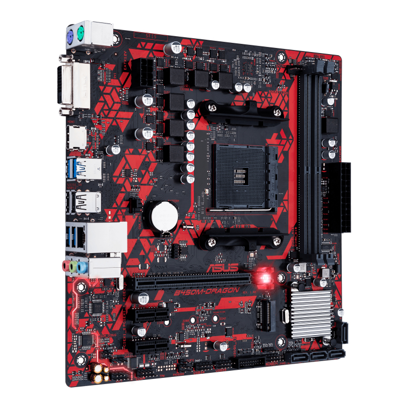 ASUS B450M-DRAGON motherboard AMD B450 Socket AM4 micro ATX – image 2