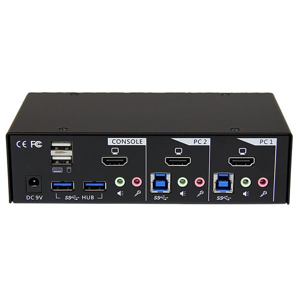 StarTech.com 2 Port SuperSpeed USB 3.0 HDMI® KVM Switch with Audio and Cables – image 3