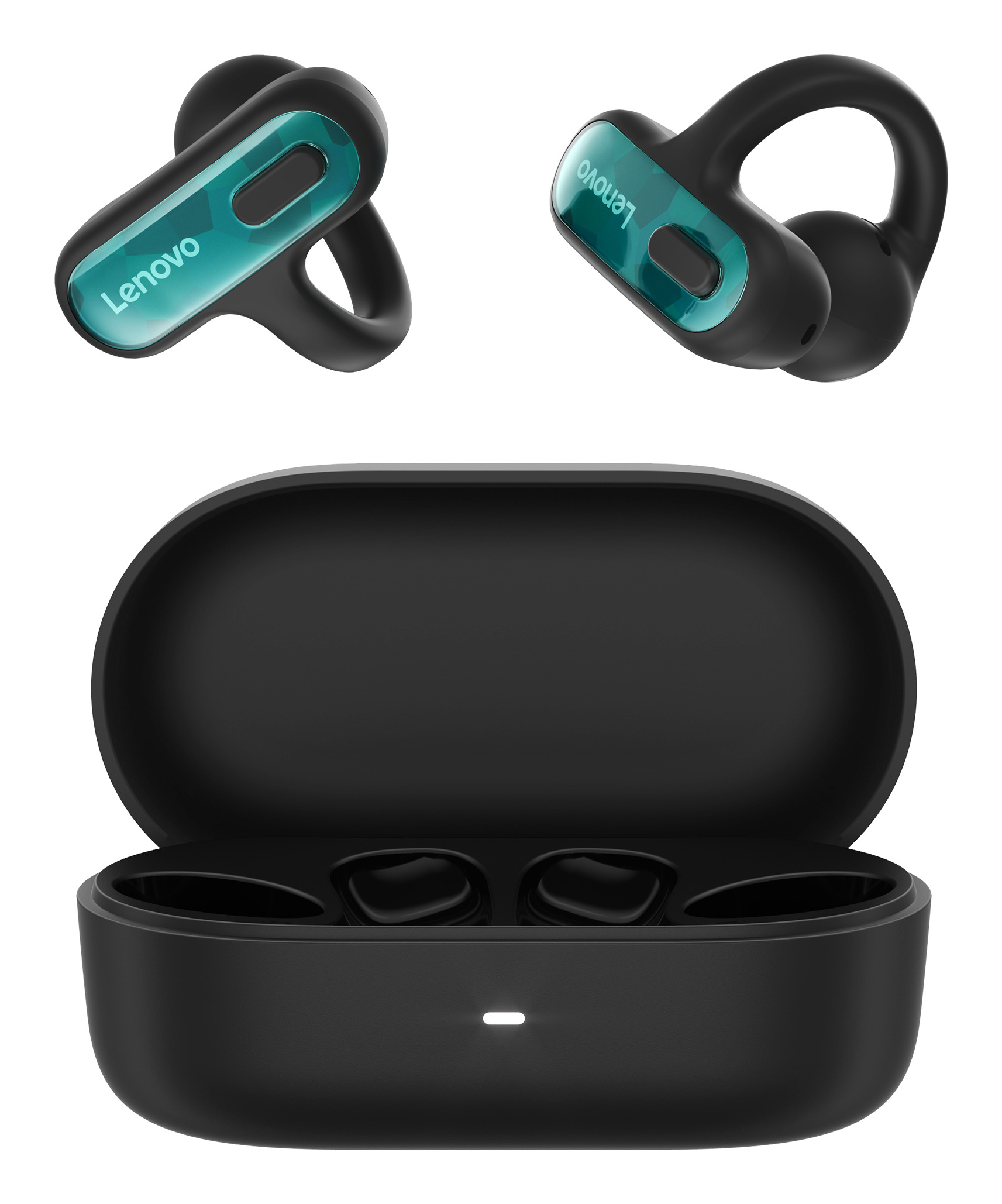 Lenovo X500 Headset True Wireless Stereo (TWS) Ear-clip-on, Open-ear Business/Everyday USB Type-C Bluetooth Black – image 1