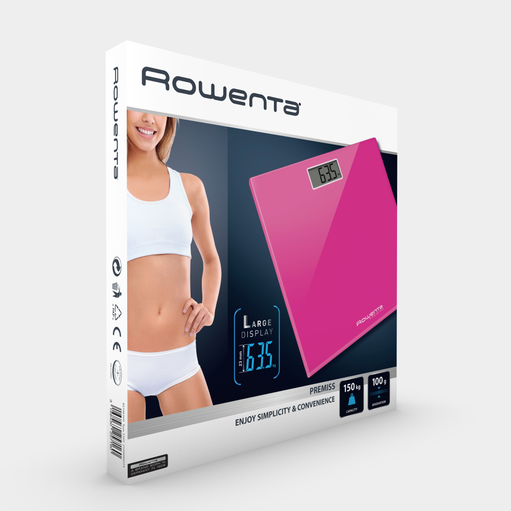 Rowenta BS1063 Square Pink Electronic personal scale – image 4