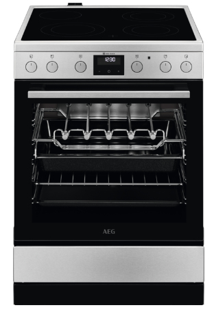 AEG CCB6443MBM Freestanding cooker Electric Ceramic hob Stainless steel