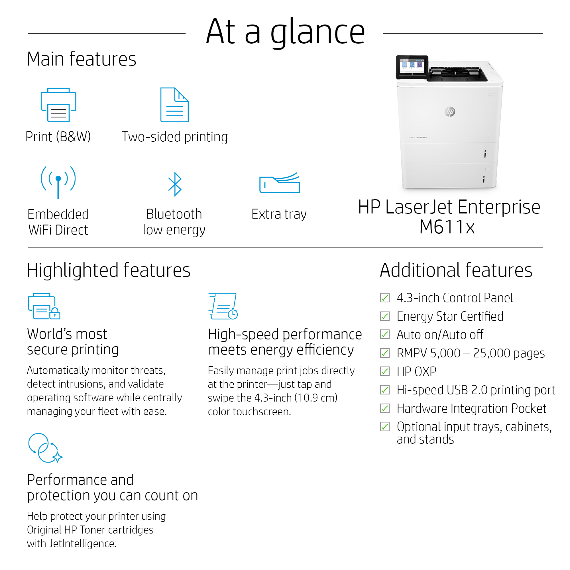 HP LaserJet Enterprise M611x – image 3