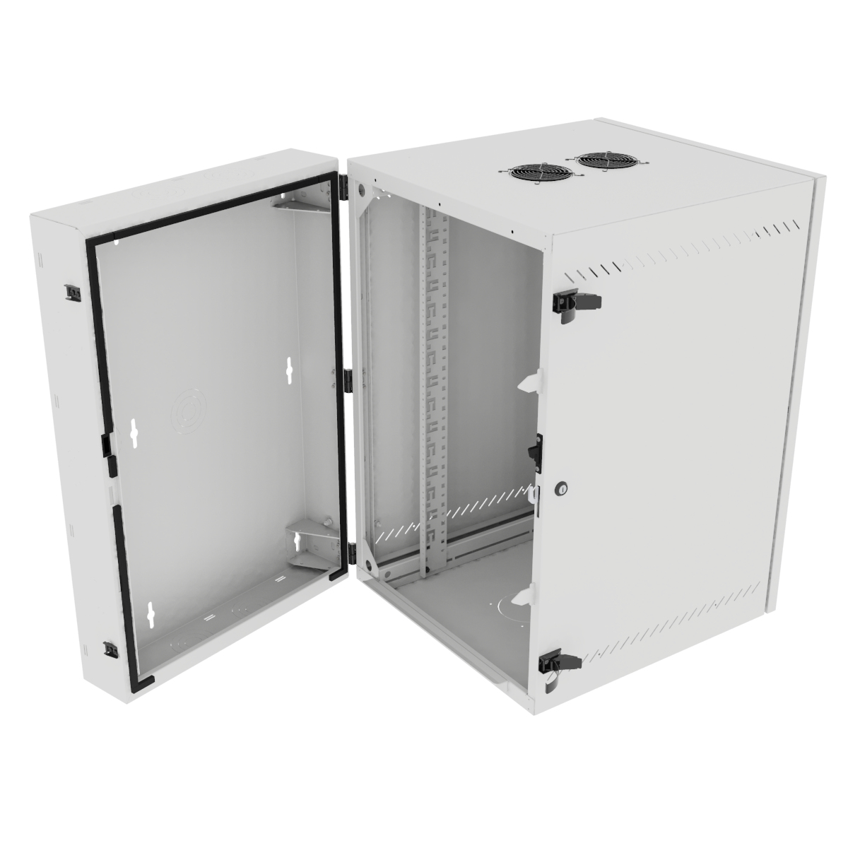 Vertiv VR Rack GL36WMCMP-W-SC-AF-00 rack cabinet 19U Wall mounted rack White – image 3
