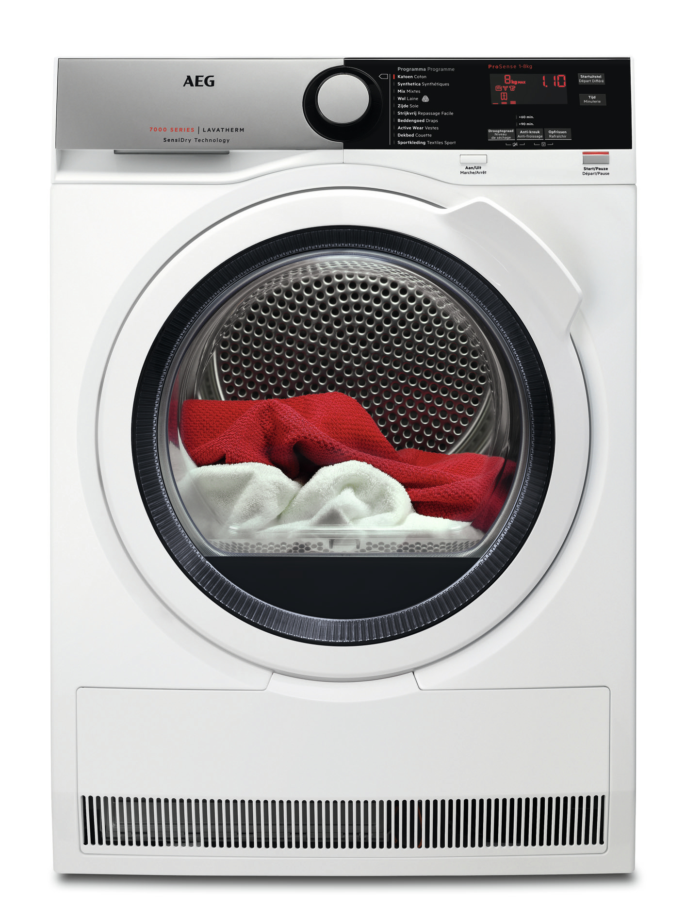 AEG T7DEE83W tumble dryer Freestanding Front-load