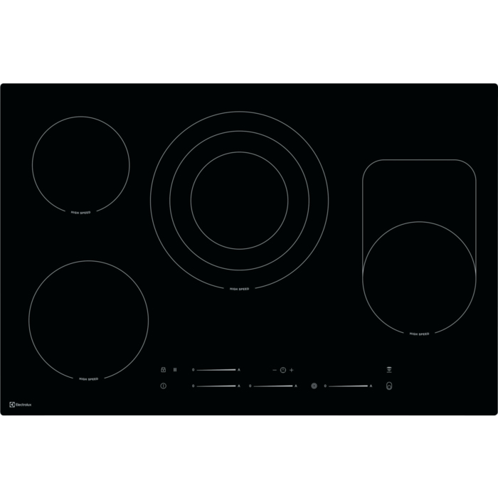 Electrolux GK78TSHO Black Built-in Ceramic hob 4 zone(s)