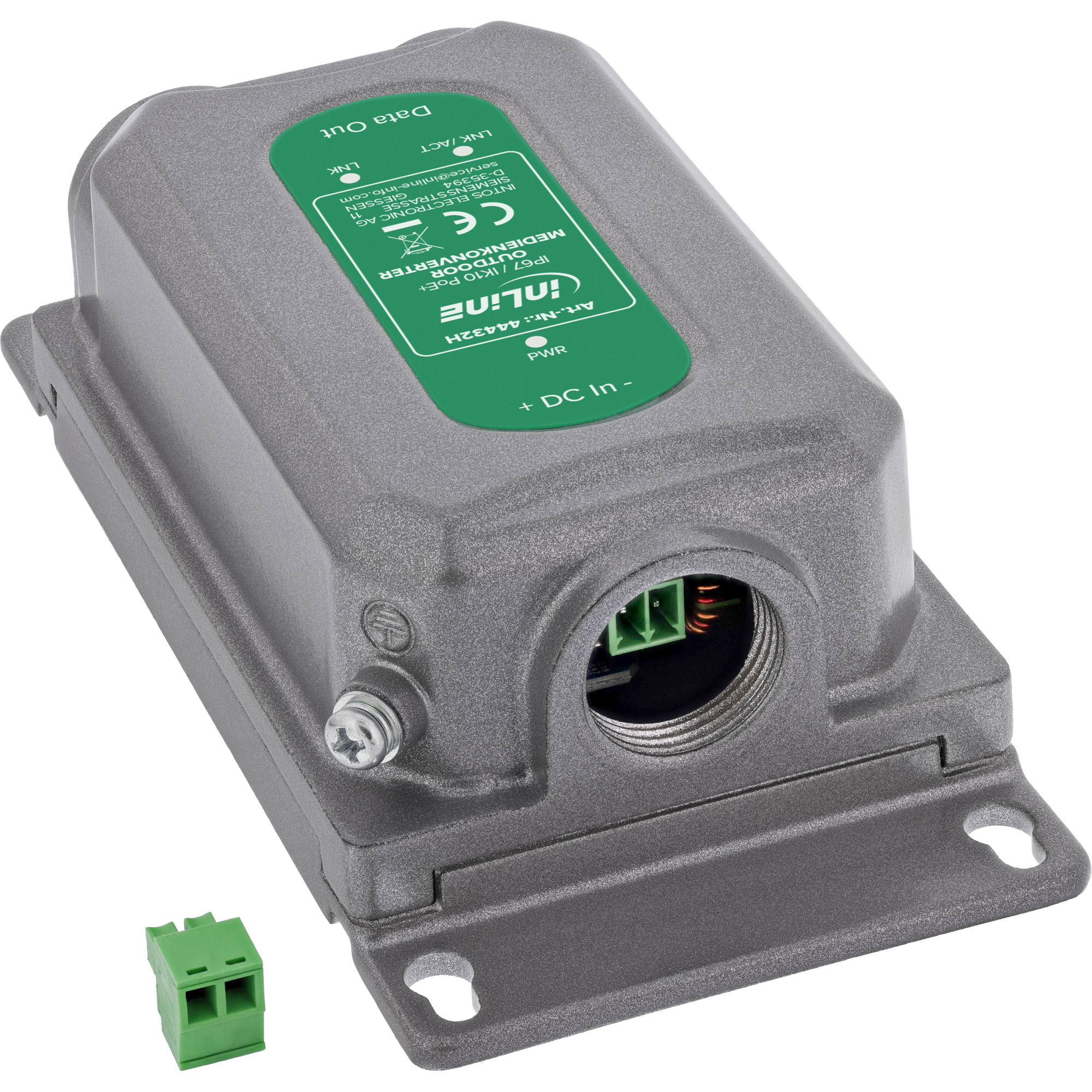 InLine 44432H network media converter 1000 Mbit/s Grey – image 4