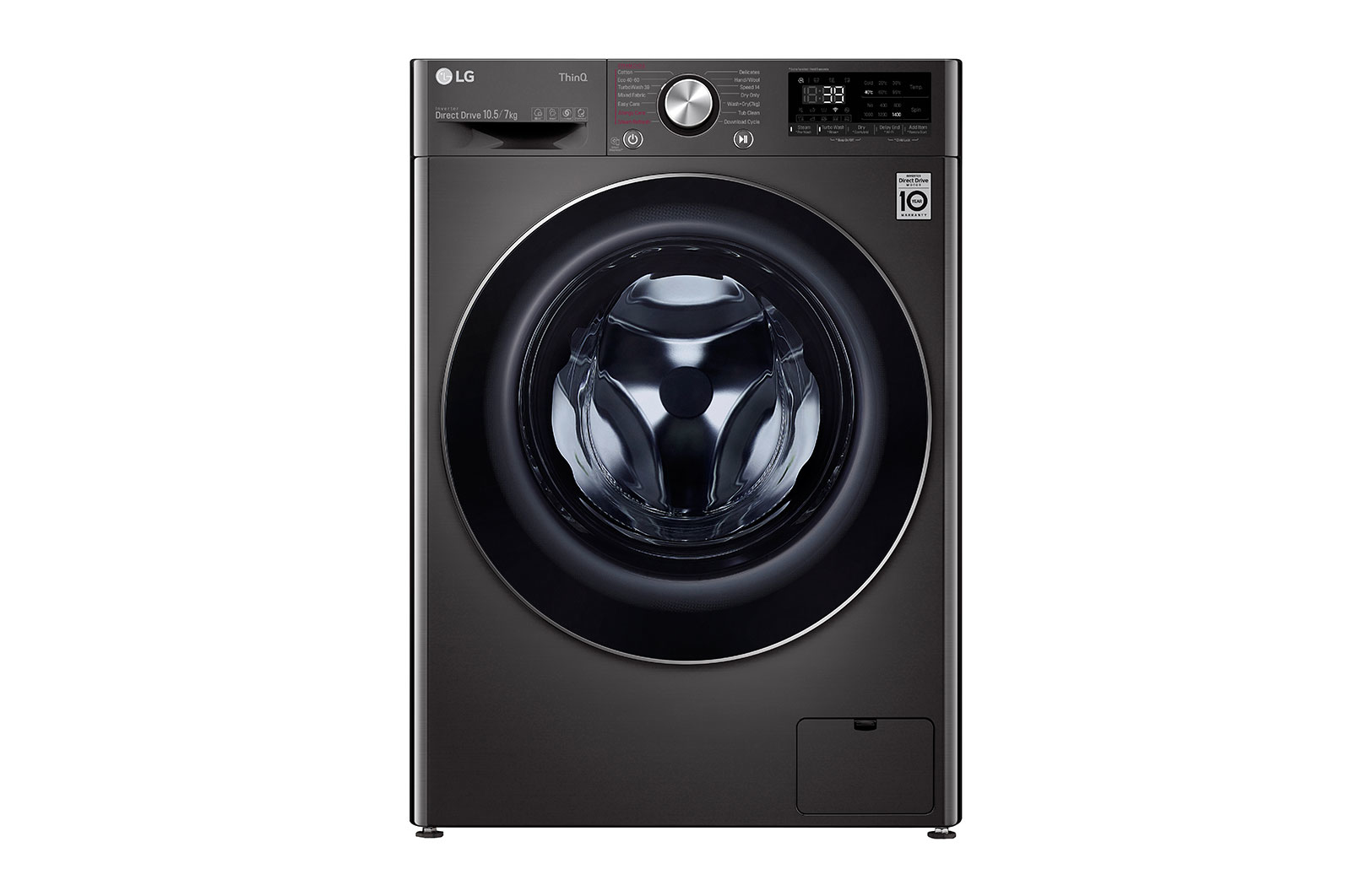LG F4DV710S2SE washer dryer Freestanding Front-load Black