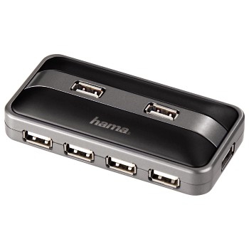 Hama 00078483 interface hub 480 Mbit/s Anthracite