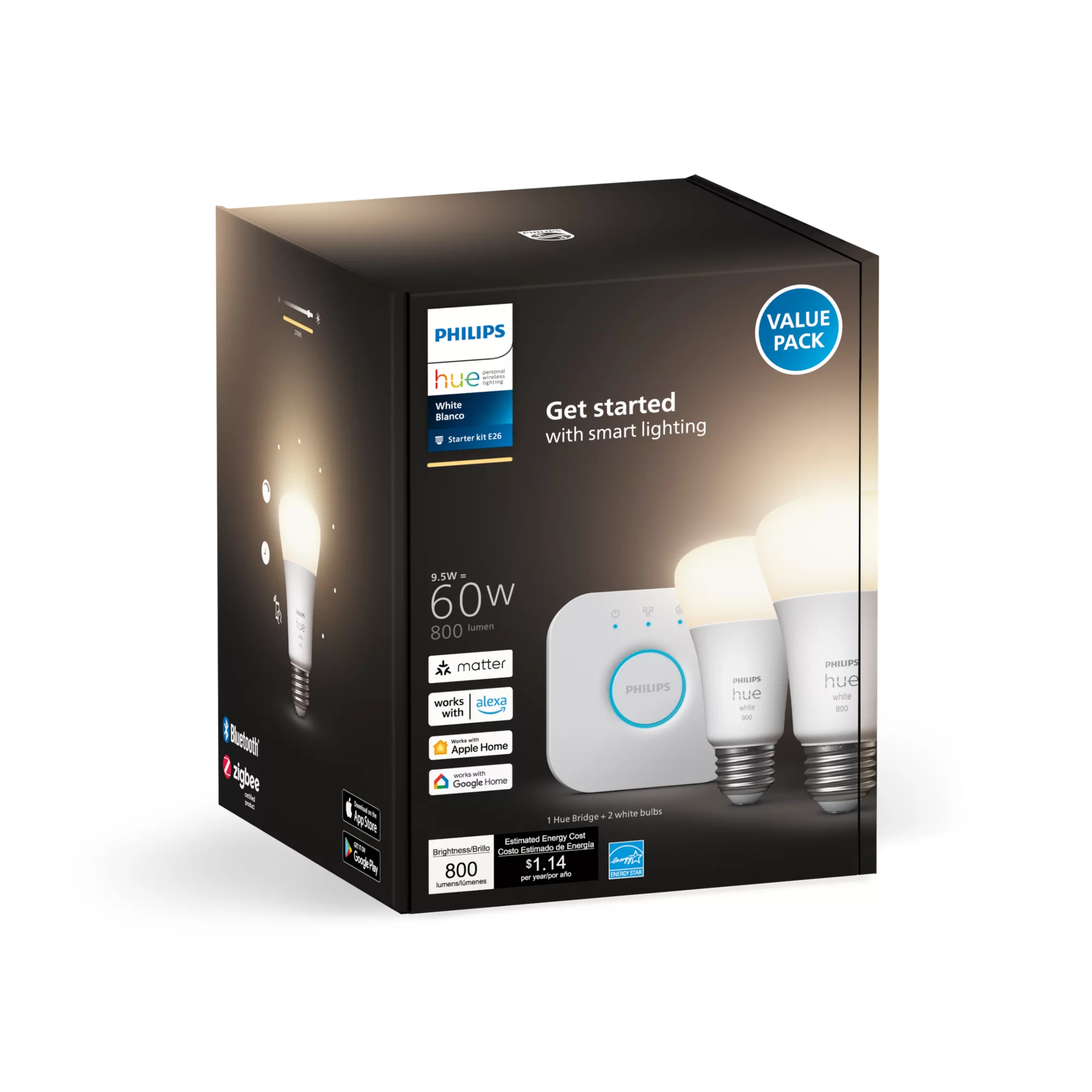 Philips by Signify Philips Hue White 046677476922 smart lighting Smart bulb Bluetooth/Zigbee – image 4