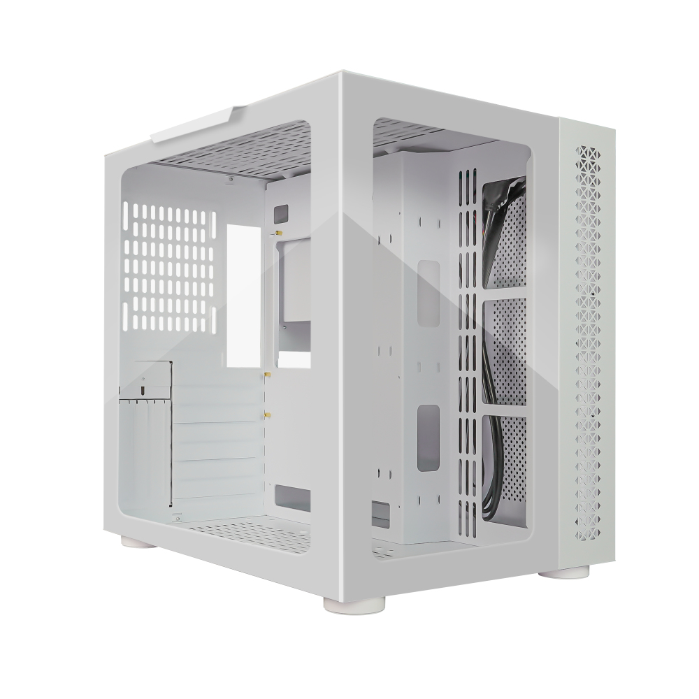 Gabinete Gamer Game Factor CSG700 - Torre - ATX/Micro-ATX/ITX/E-ATX - Panel Lateral - Blanco - CSG700