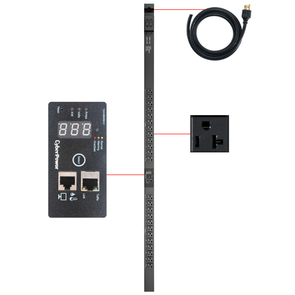 CyberPower PDU30MVT24FNET power distribution unit (PDU) 24 AC outlet(s) 0U Black – image 2