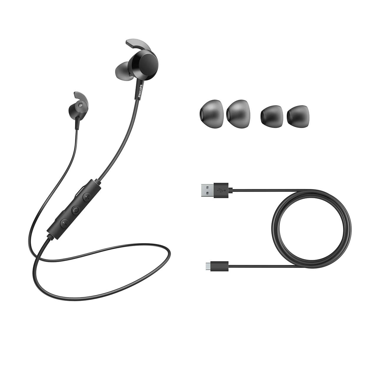 Philips TAE4205BK/00 headphones/headset Wireless In-ear Calls/Music Bluetooth Black – image 2
