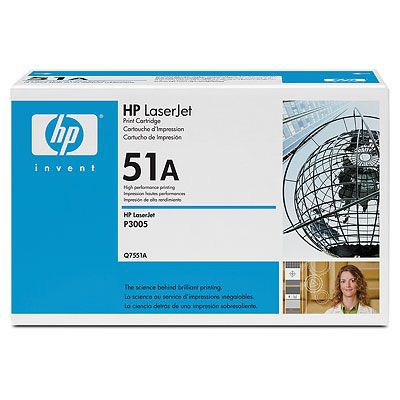 HP LaserJet Q7551A Black Print Cartridge – image 1
