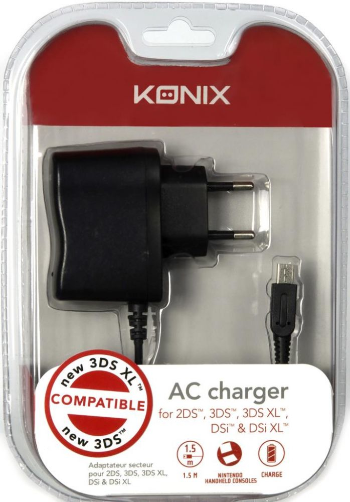 Konix 61881179308 mobile device charger Portable gaming console Black AC Indoor – image 2