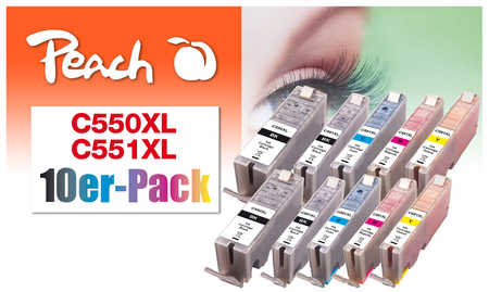 Peach 0F319979 ink cartridge 10 pc(s) Black, Cyan, Magenta, Photo black, Yellow