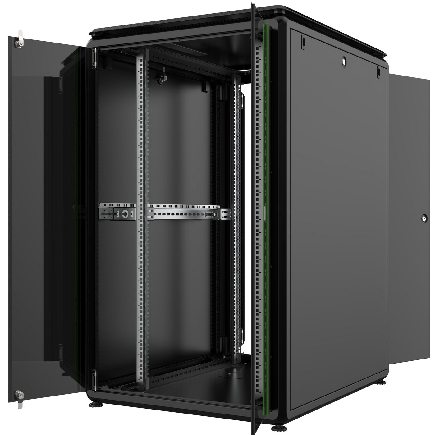 Lanview RDL26U81BL rack cabinet 26U Freestanding rack Black – image 2