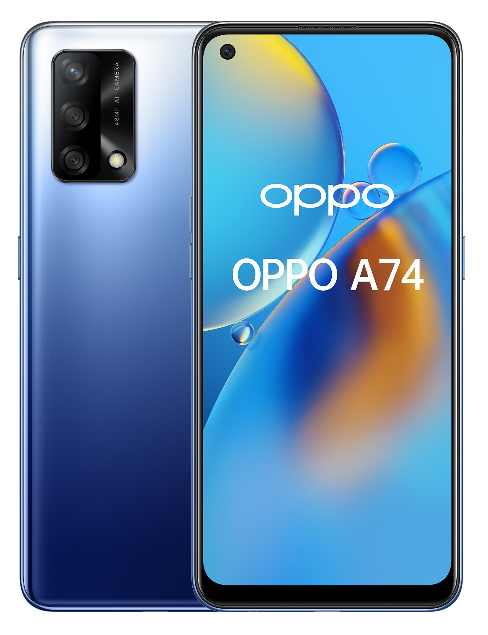 Oppo A74 16.3 cm (6.43") Dual SIM ColorOS 11.1 4G USB Type-C 6 GB 128 GB 5000 mAh Blue