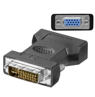 كابل محول MONAJ DVI-I 24+5 سن ذكر إلى HD15 أنثى