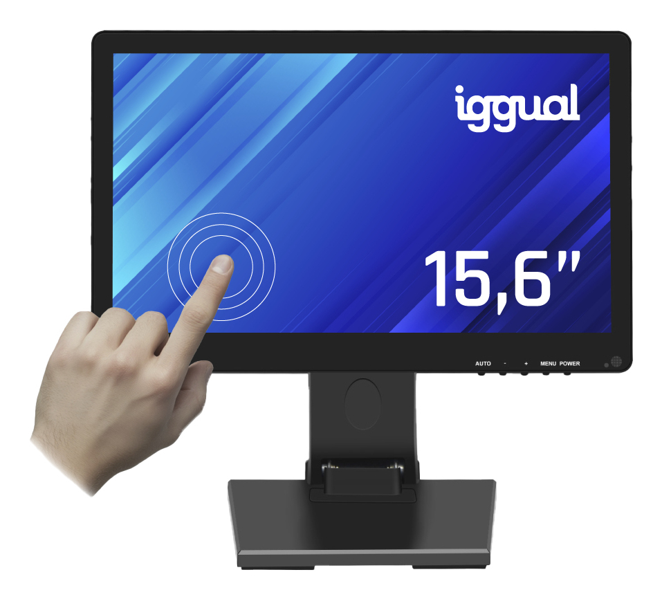 iggual MTL15PX monitor POS 39,6 cm (15.6") 1600 x 900 Pixel HD+ LCD Touch screen