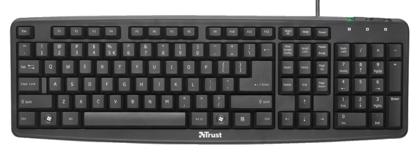 Trust 17199 keyboard Universal USB Turkish Black – image 2