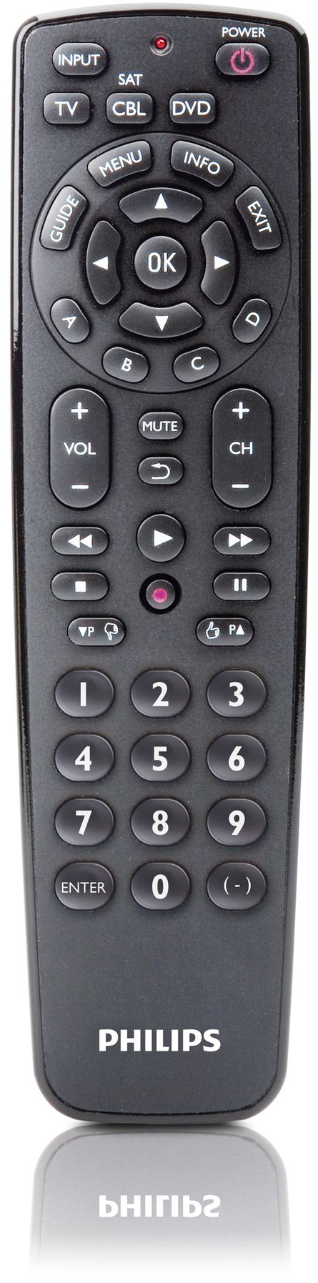 Philips Perfect replacement SRP2003/27 remote control IR Wireless DVD/Blu-ray, DVR, SAT, TV Press buttons – image 2