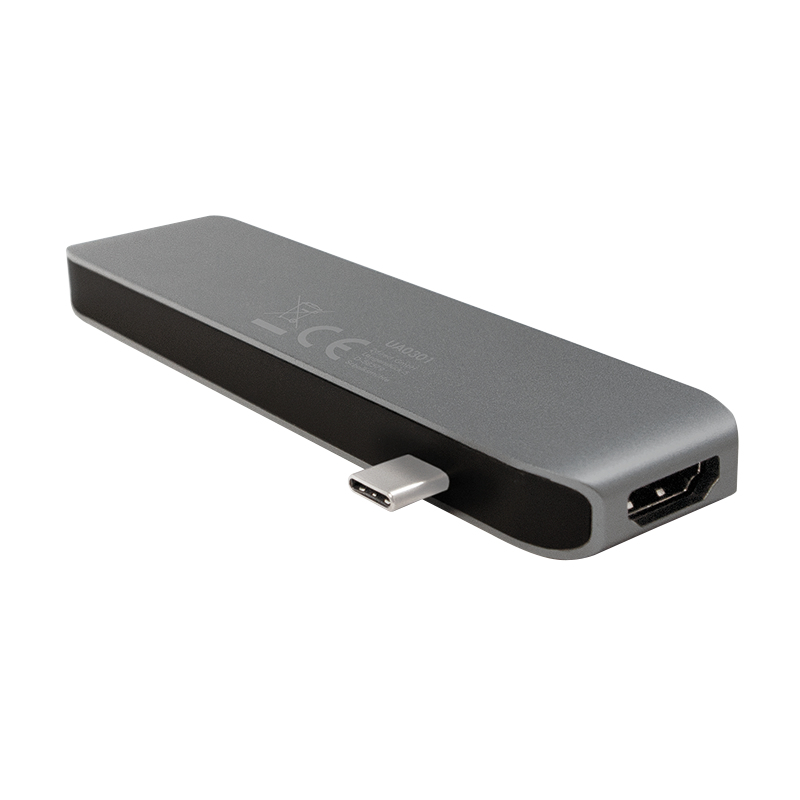 LogiLink UA0301 laptop dock/port replicator USB 3.2 Gen 1 (3.1 Gen 1) Type-C Aluminium, Black – image 4