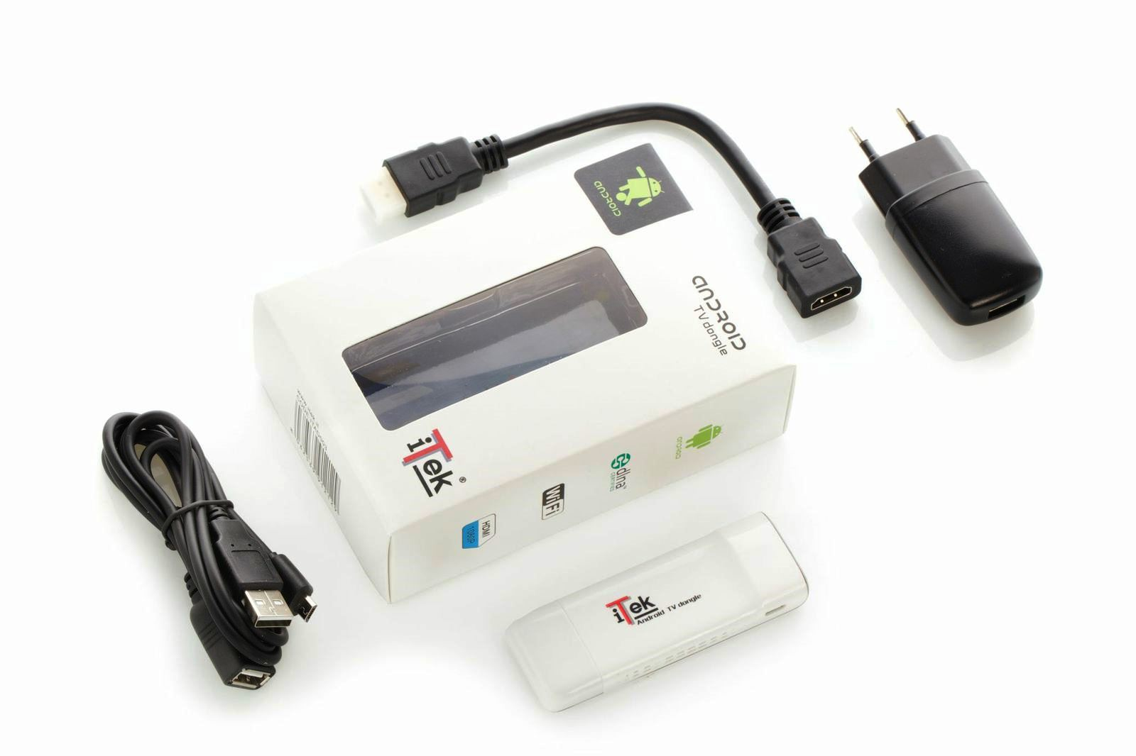 itek ITAD003 Smart TV dongle Android Black, White – image 2