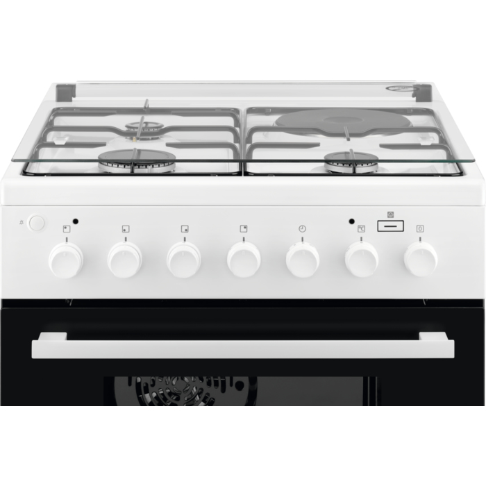 Electrolux EKM60900OW Freestanding cooker Electric/Gas Combi Black, White – image 2