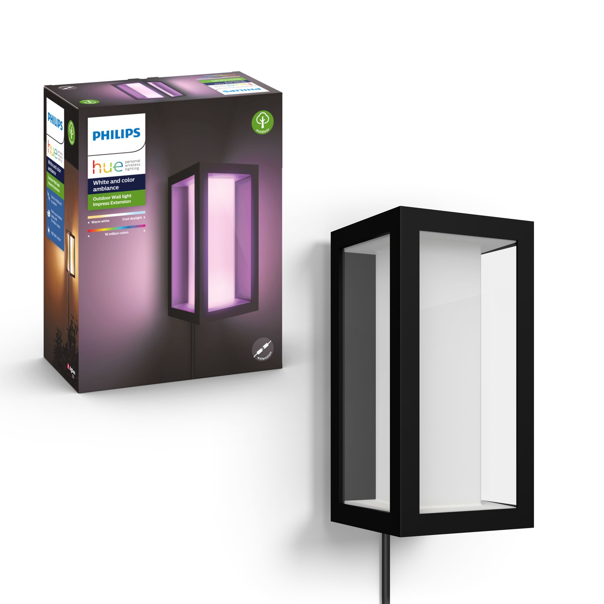 Philips by Signify Philips Hue White and colour ambience Impress Outdoor Wall light (Low-volt) – image 9