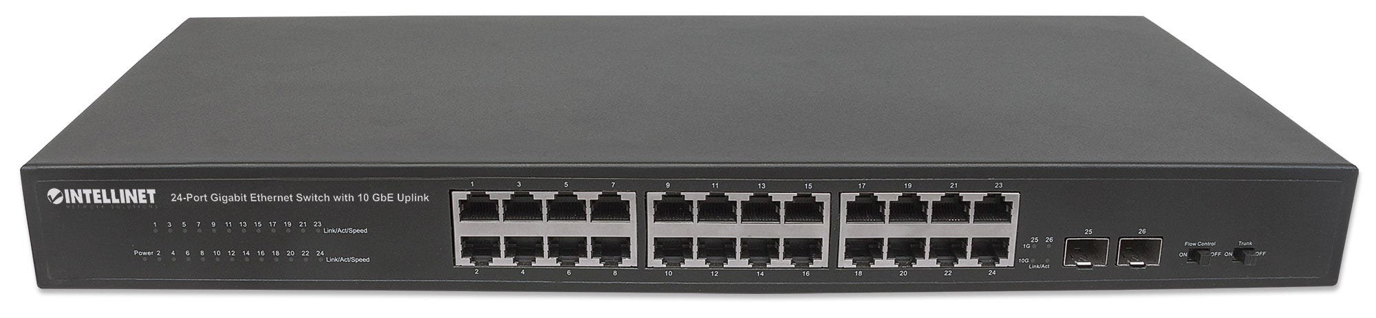 Intellinet 24-Port Gigabit Ethernet Switch with 10 GbE Uplink – image 3
