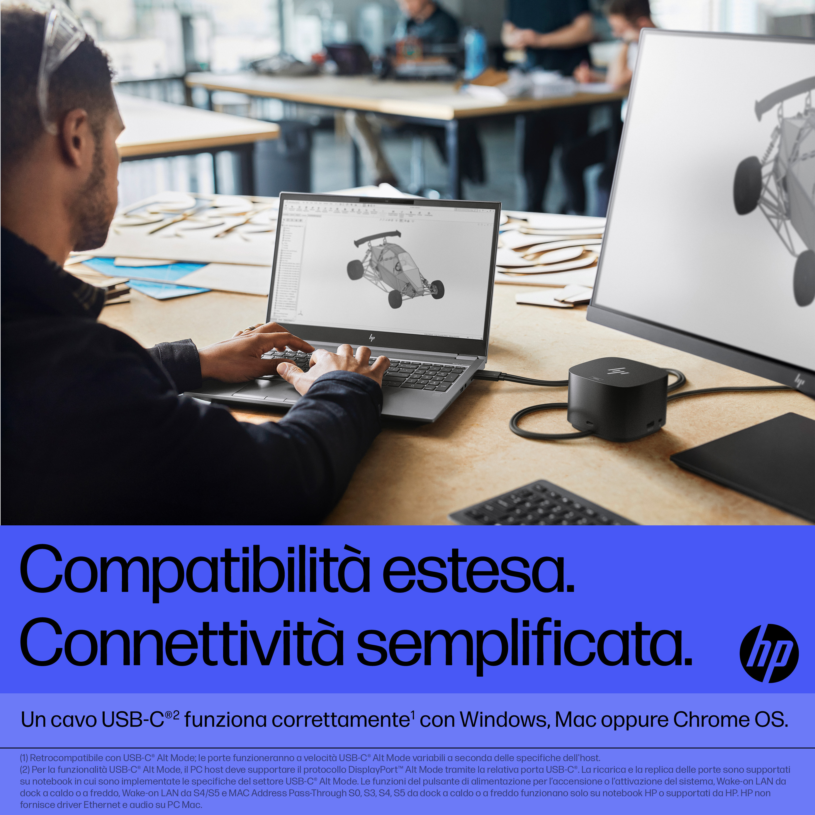HP Thunderbolt Dock 280W G4 w/Combo Cable. Connectivity technology: Wired, Host interface: Thunderbolt 4. Product colour: 