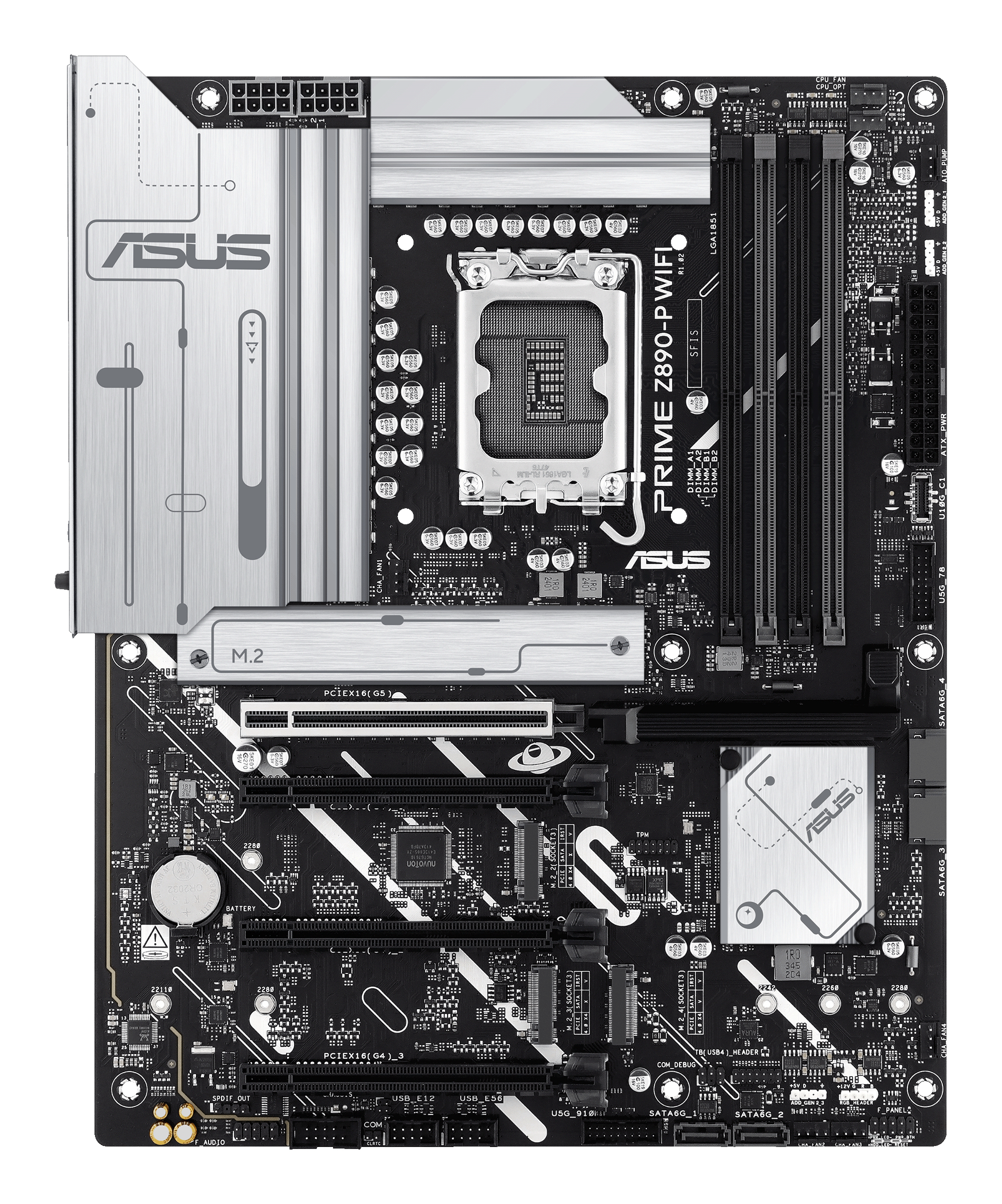 Tarjeta Madre ASUS PRIME Z890-P WIFI - Socket 1851 - 4xDDR5 - 8666+(OC)MHz - HDMI - DisplayPort - ATX - PRIME Z890-P WIFI Tarjeta Madre ASUS PRIME Z890-P WIFI - Socket 1851 - 4xDDR5 - 8666+(OC)MHz - HDMI - DisplayPort - ATX - PRIME Z890-P WIFI