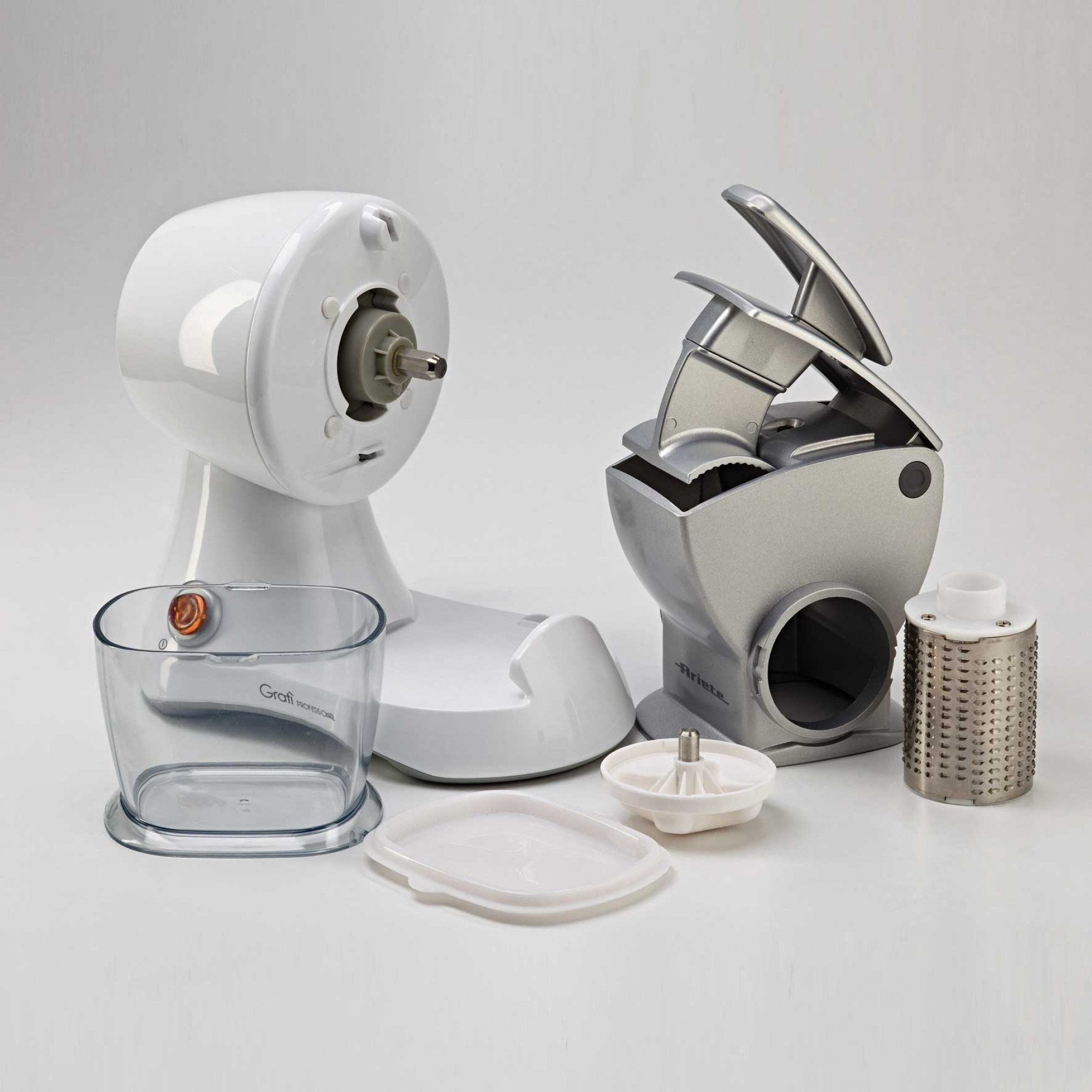 Ariete 448 Gratì Professional - Electric grater with professional roller - metal hopper - removable container - 120 Watt - Silver – image 3