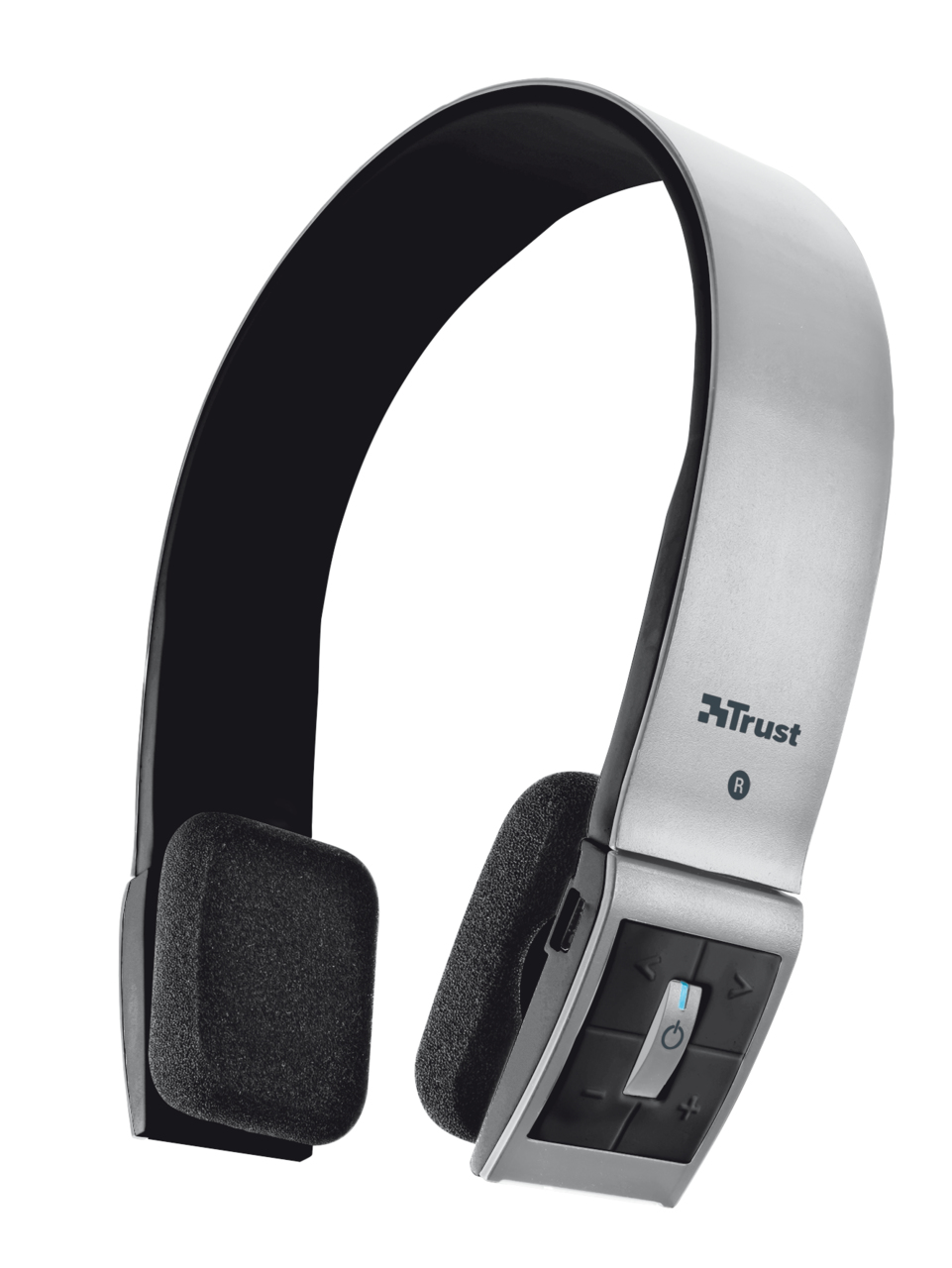 Trust 18214 headphones/headset Wireless Head-band Calls/Music USB Type-A Bluetooth Silver – image 1