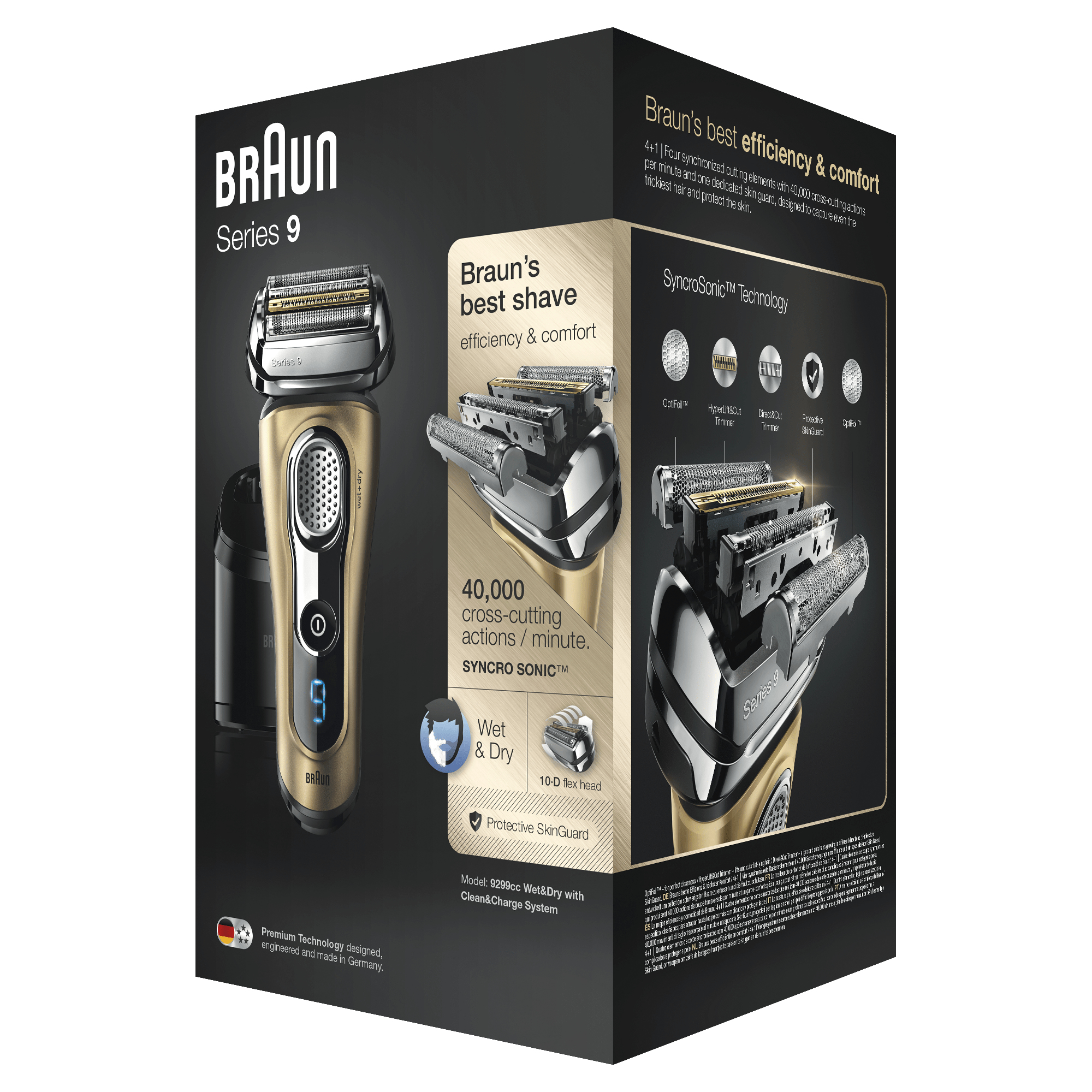 Braun Series 9 9299cc Electric Shaver for Men, Clean&Charge Station and Travel Case – image 2