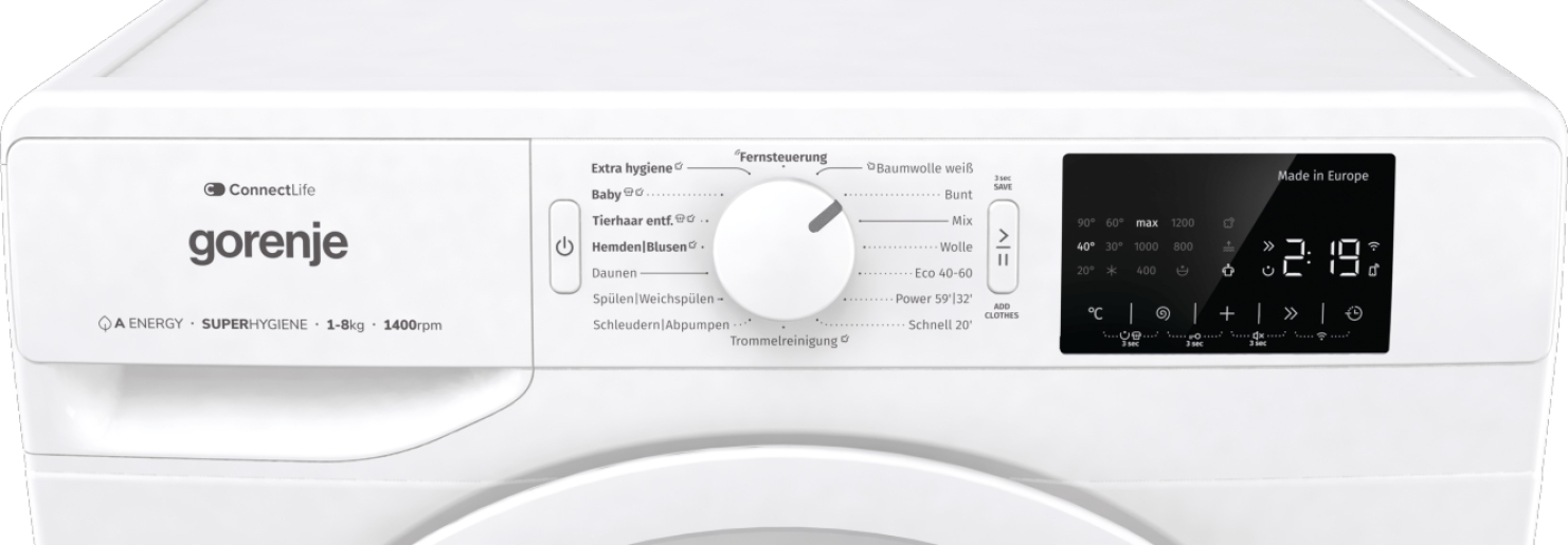 Gorenje WPNEI84A1DTS washing machine Front-load – image 9
