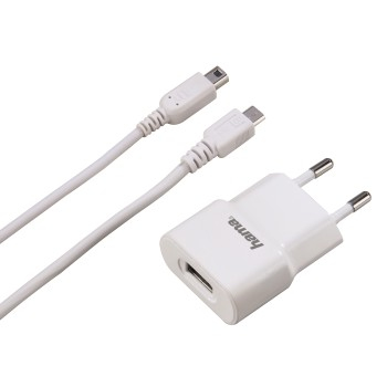 Hama 00053441 mobile device charger Portable gaming console, Universal White AC, Cigar lighter, USB Auto, Indoor – image 2